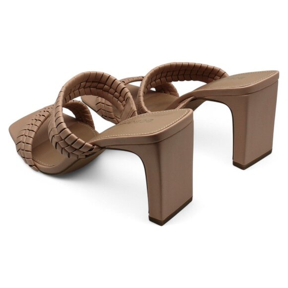 BCBGeneration Womens Fenda Faux Leather Strappy Block Heels - Picture 7 of 8